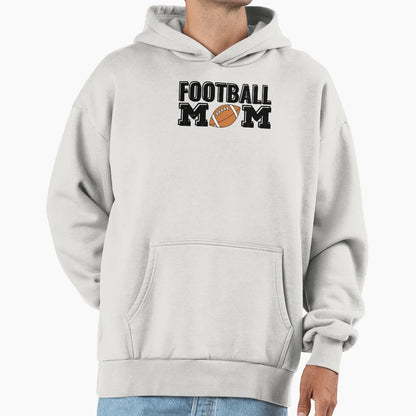 Football Mom Gift Hoodie - Minimalist Print for Adults - T-Shirt, Sweatshirt, Hoodie