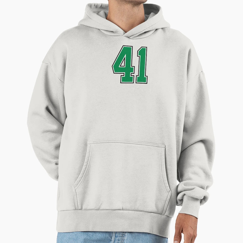 41 Number Green Lucky Sports Forty One Hoodie - Minimalist Print Unisex - T-Shirt, Sweatshirt, Hoodie