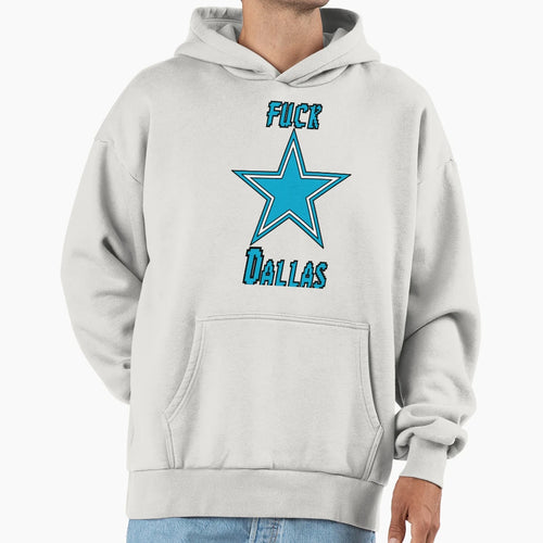 Fuck Dallas 8 Bit Blue Hoodie - Fun Novelty Design Unisex - T-Shirt, Sweatshirt, Hoodie