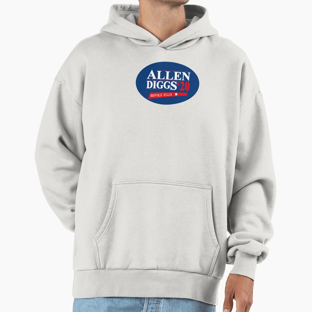Allen Diggs Buffalo Bills Hoodie - Custom Art Print for Adults - T-Shirt, Sweatshirt, Hoodie