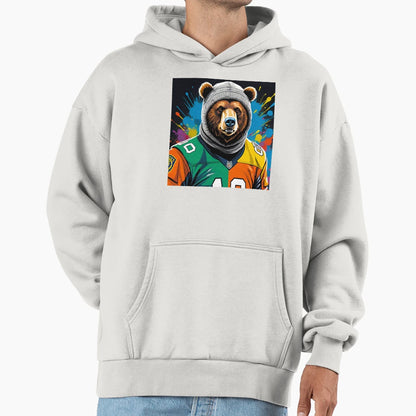 Bear Hooliganism Raw Power Unleashed Hoodie - Custom Art Print for Adults - T-Shirt, Sweatshirt, Hoodie