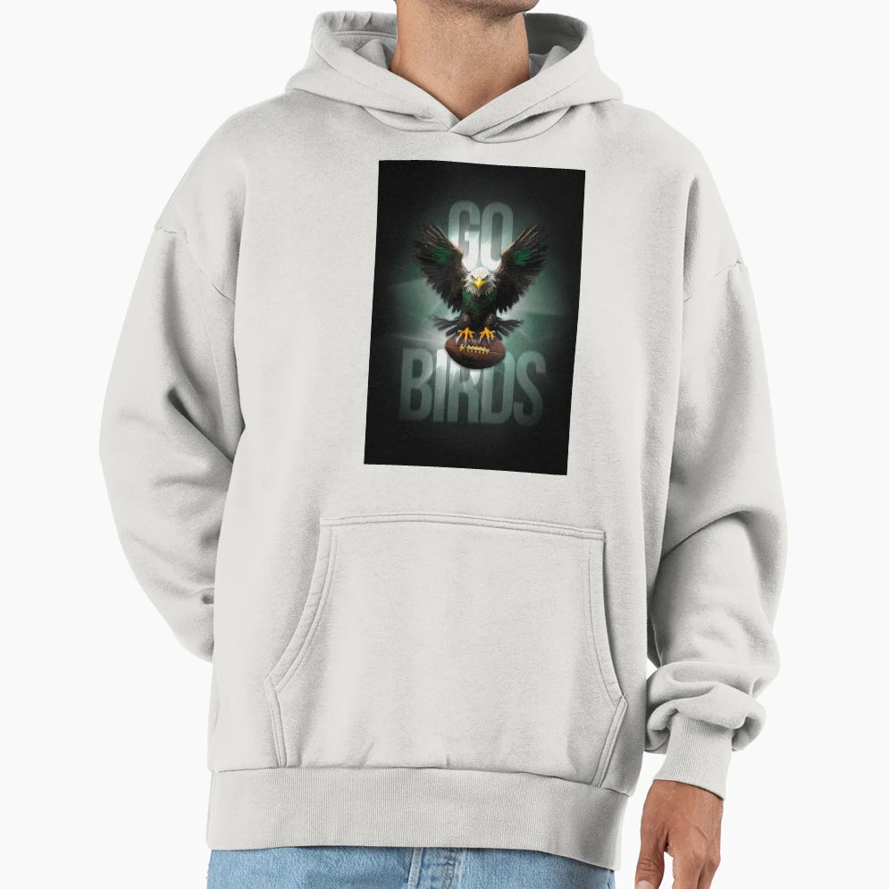 Go Birds Hoodie - Minimalist Print for Adults - T-Shirt, Sweatshirt, Hoodie