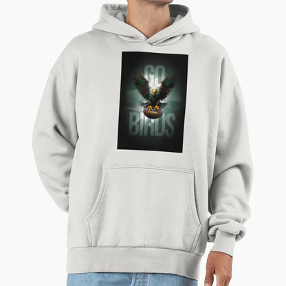 Go Birds Hoodie - Minimalist Print for Adults - T-Shirt, Sweatshirt, Hoodie