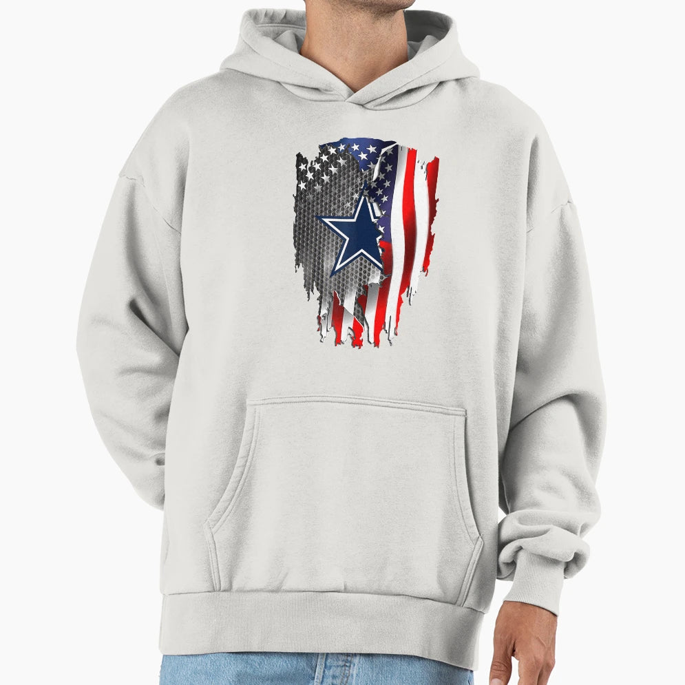 America Flag Gift Hoodie - Minimalist Print for Adults - T-Shirt, Sweatshirt, Hoodie