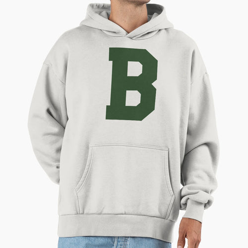 Alphabet Green B Sports Letter B Hoodie - Aesthetic Graphic Men Women - T-Shirt, Sweatshirt, Hoodie