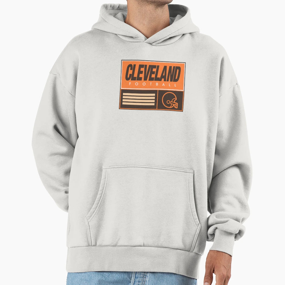Cleveland Football Hoodie - Aesthetic Graphic Unisex - T-Shirt, Sweatshirt, Hoodie
