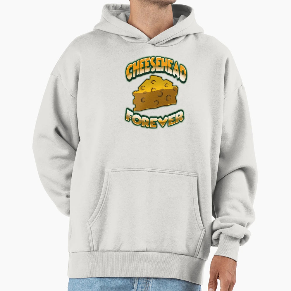 Cheesehead Forever Hoodie - Custom Art Print Unisex - T-Shirt, Sweatshirt, Hoodie