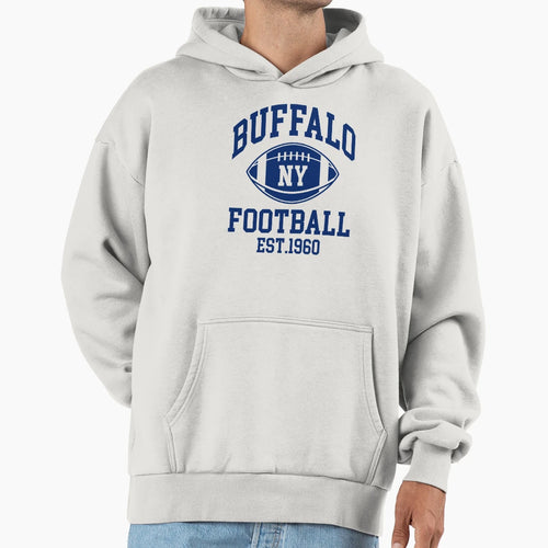 Buffalo Football New York Supporters Hoodie - Custom Art Print for Adults - T-Shirt, Sweatshirt, Hoodie