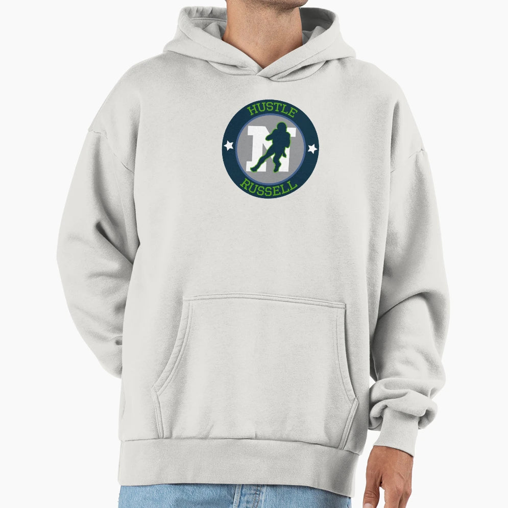 Hustle N Russell Hoodie - Unique Graphic Men Women - T-Shirt, Sweatshirt, Hoodie