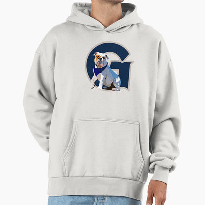 Georgetown Bulldog Hoodie - Graphic Print Men Women - T-Shirt, Sweatshirt, Hoodie