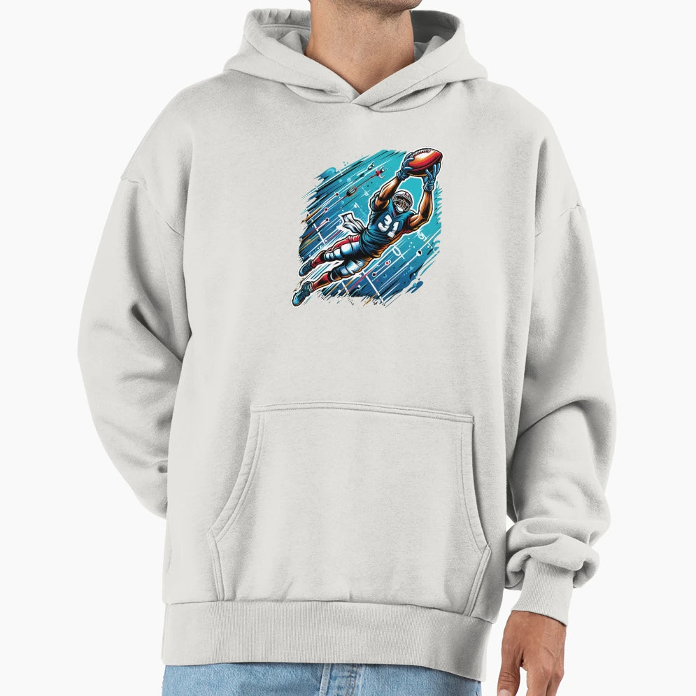 Rugby Player Hoodie - Minimalist Print Men Women - T-Shirt, Sweatshirt, Hoodie