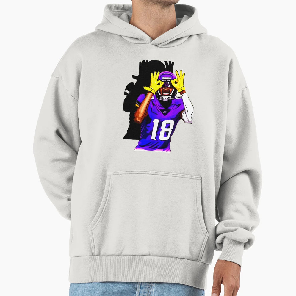 Griddy Duo Jammer Chase And JJ Hoodie - Novelty Apparel for Adults - T-Shirt, Sweatshirt, Hoodie