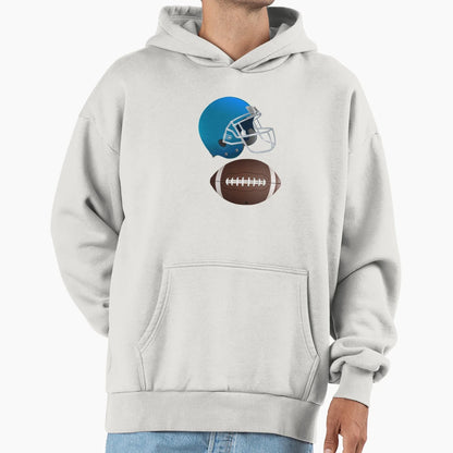Football Gameday Helmet And Ball Hoodie - Streetwear Style Unisex - T-Shirt, Sweatshirt, Hoodie