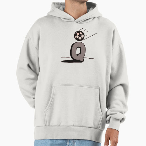 Quick Counter Football Monogram Q Hoodie - Minimalist Print Unisex - T-Shirt, Sweatshirt, Hoodie