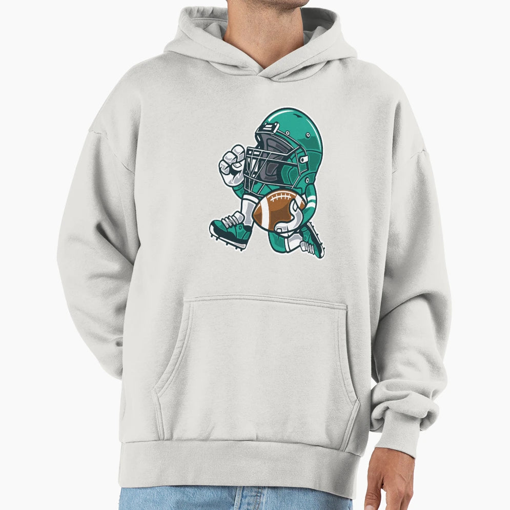 Football Player Hoodie - Unique Graphic for Adults - T-Shirt, Sweatshirt, Hoodie