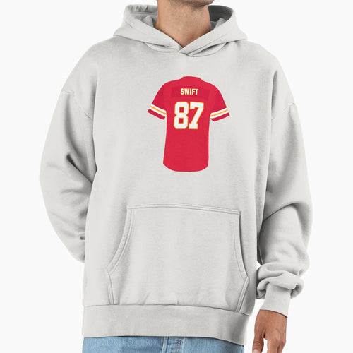 87 Swift Kelce Chiefs Jersey Hoodie - Casual Everyday Wear Men Women - T-Shirt, Sweatshirt, Hoodie