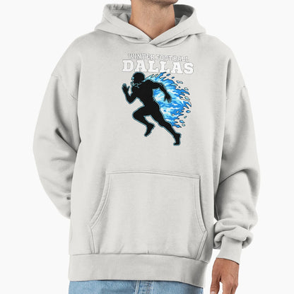 Dallas Winter Football Frost Wind Hoodie - Minimalist Print Men Women - T-Shirt, Sweatshirt, Hoodie