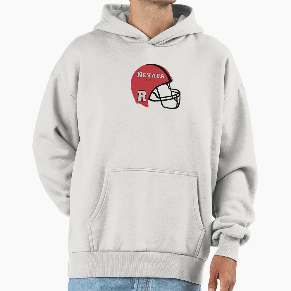 Las Vegas Nevada Nv Football Helmet Hoodie - Novelty Apparel for Adults - T-Shirt, Sweatshirt, Hoodie