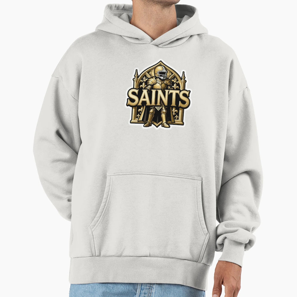 New Orleans Saints Football Decal Hoodie - Minimalist Print Men Women - T-Shirt, Sweatshirt, Hoodie