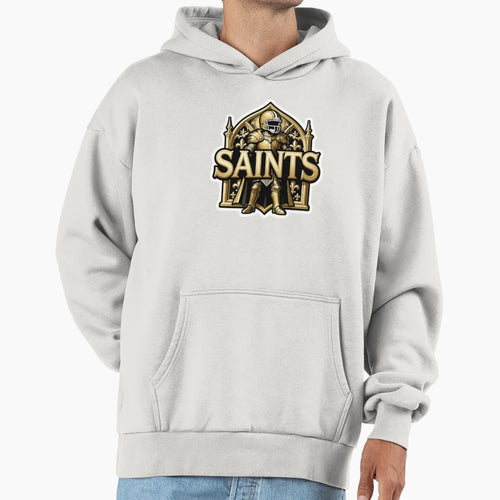 New Orleans Saints Football Decal Hoodie - Minimalist Print Men Women - T-Shirt, Sweatshirt, Hoodie
