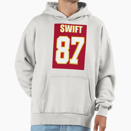 Swift Kelce Jersey Hoodie - Novelty Apparel for Adults - T-Shirt, Sweatshirt, Hoodie