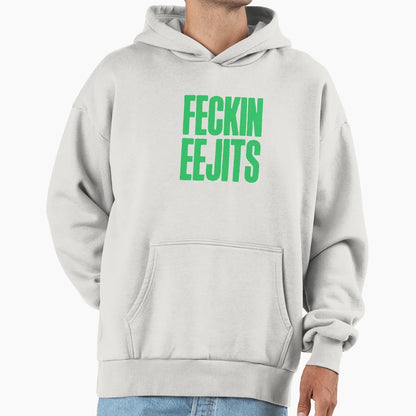 Feckin Eejits Funny Irish Insults Hoodie - Fun Novelty Design for Adults - T-Shirt, Sweatshirt, Hoodie