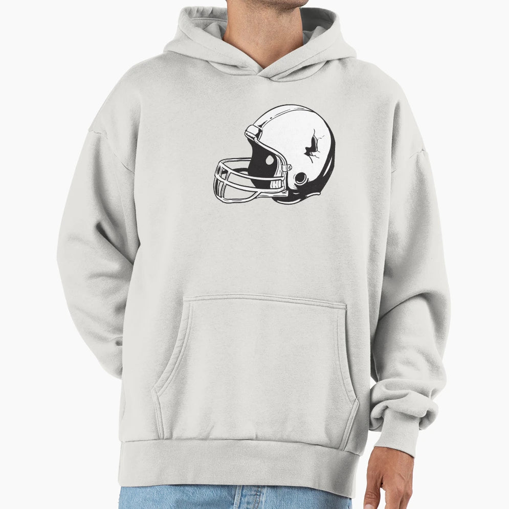 American Football Helmet Hoodie - Casual Everyday Wear Unisex - T-Shirt, Sweatshirt, Hoodie