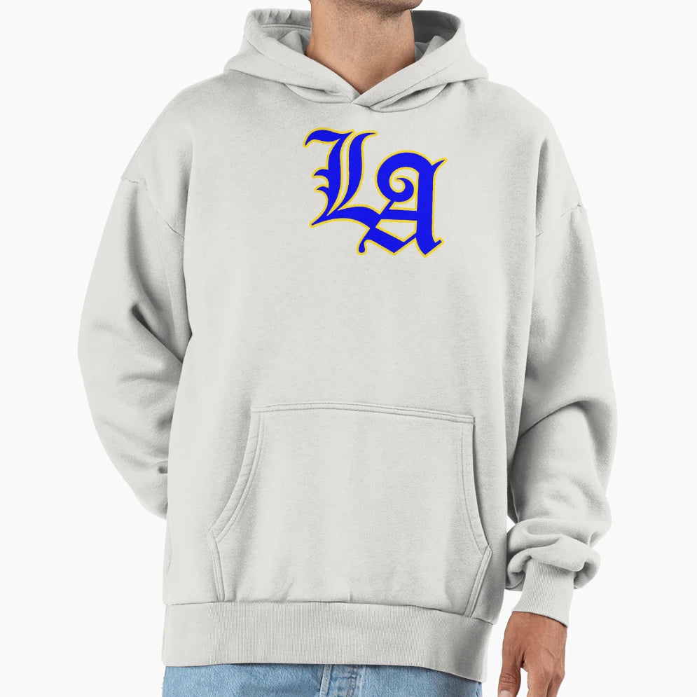 La Familia La Rams Logo Yellow Hoodie - Graphic Print Unisex - T-Shirt, Sweatshirt, Hoodie