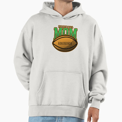 Football Mom Hoodie - Minimalist Print Men Women - T-Shirt, Sweatshirt, Hoodie