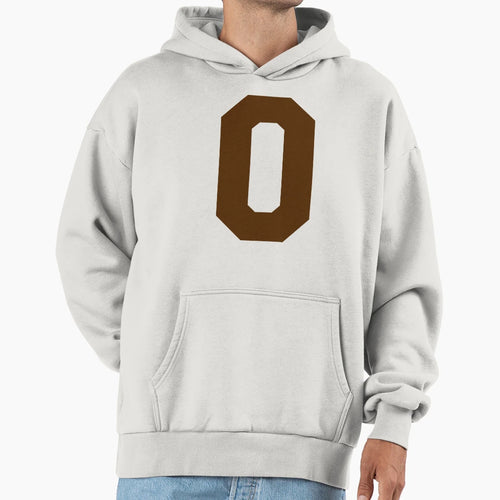 Alphabet Brown O Sports Letter O Hoodie - Unique Graphic for Adults - T-Shirt, Sweatshirt, Hoodie