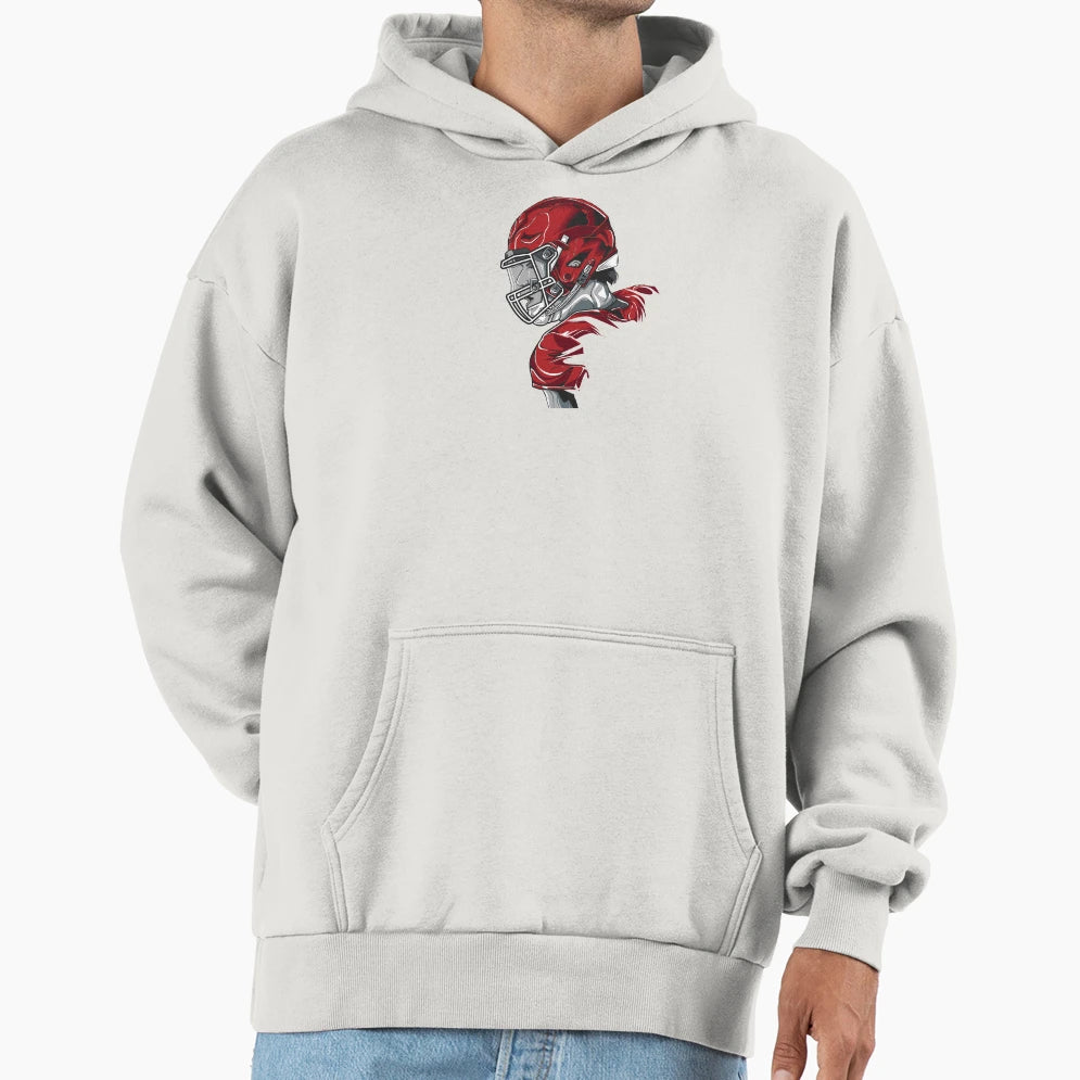 Football Player Hoodie - Unique Graphic Unisex - T-Shirt, Sweatshirt, Hoodie