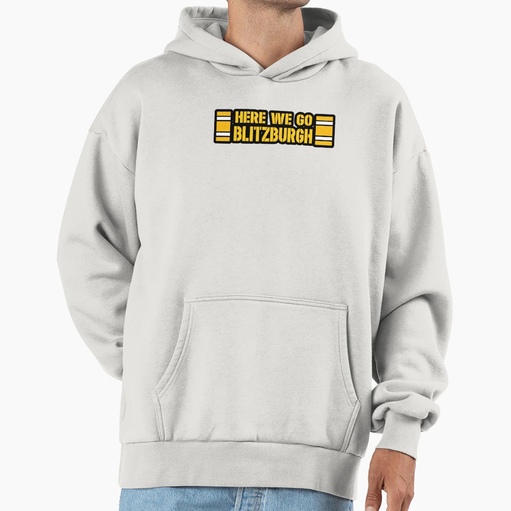 Here We Go Pittsburgh Football And T-Shirt - Aesthetic Graphic for Adults - T-Shirt, Sweatshirt, Hoodie