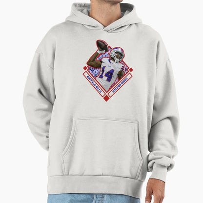 American Football Sports 14 Quarterback Hoodie - Minimalist Print Unisex - T-Shirt, Sweatshirt, Hoodie