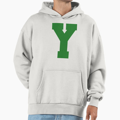 Alphabet Green Y Sports Letter Y Hoodie - Minimalist Print Men Women - T-Shirt, Sweatshirt, Hoodie