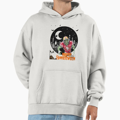 San Francisco 49Er Zombie Halloween T-Shirt - Fun Novelty Design for Adults - T-Shirt, Sweatshirt, Hoodie