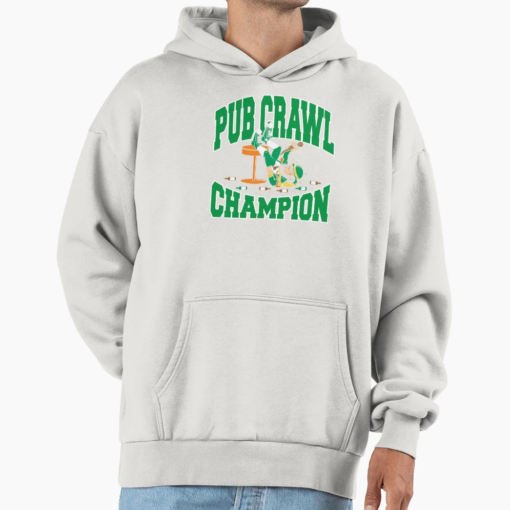 Irish Pub Crawl Champion Hoodie - Streetwear Style for Adults - T-Shirt, Sweatshirt, Hoodie