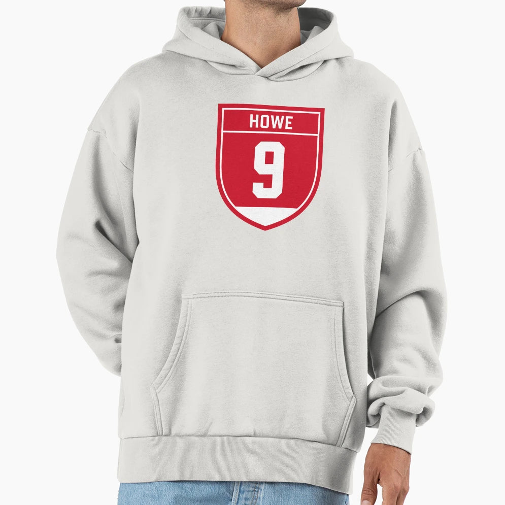 Howe 9 Emblem Hoodie - Minimalist Print Unisex - T-Shirt, Sweatshirt, Hoodie