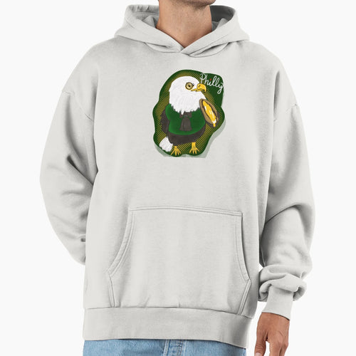 Philadelphia Eagle Cheesesteak Hoodie - Novelty Apparel for Adults - T-Shirt, Sweatshirt, Hoodie