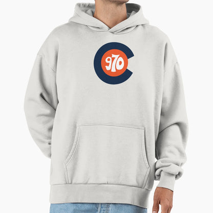 Hand Drawn Colorado Flag 970 Area Code Hoodie - Custom Art Print Unisex - T-Shirt, Sweatshirt, Hoodie
