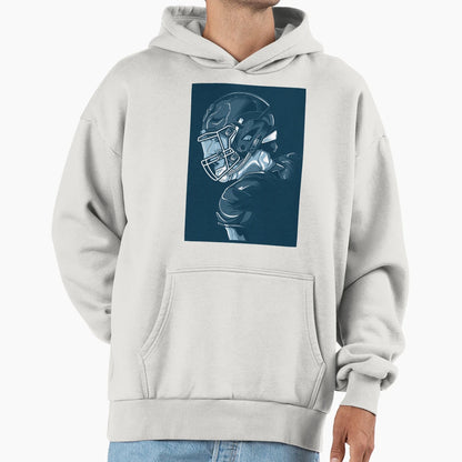 Football Player Hoodie - Aesthetic Graphic Unisex - T-Shirt, Sweatshirt, Hoodie