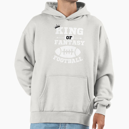 King Fantasy Football Black Funny Hoodie - Trendy Graphic for Adults - T-Shirt, Sweatshirt, Hoodie