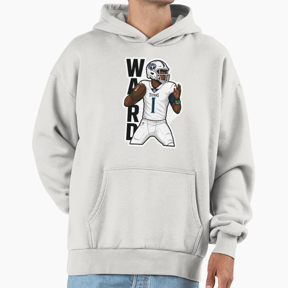 Cam Ward Titans Rookie Nfl 1 Hoodie - Aesthetic Graphic Men Women - T-Shirt, Sweatshirt, Hoodie