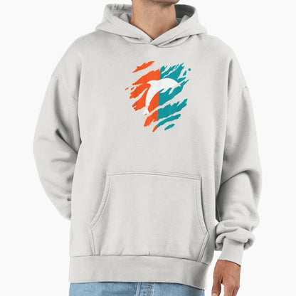Mens Miami Dolphin Florida Fans Father Hoodie - Custom Art Print Men Women - T-Shirt, Sweatshirt, Hoodie