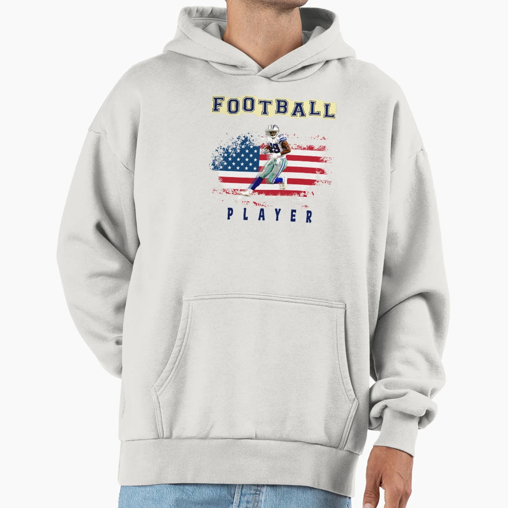 American People Love Football Hoodie - Fun Novelty Design Unisex - T-Shirt, Sweatshirt, Hoodie
