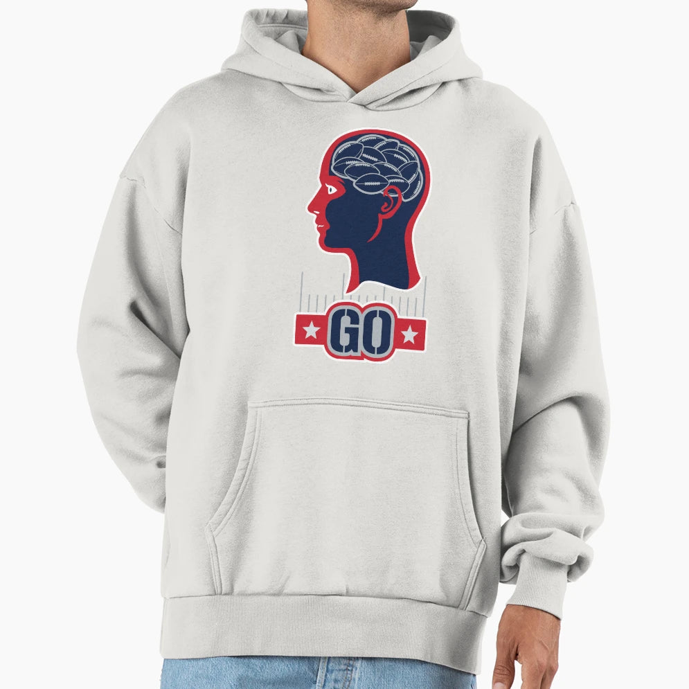 American Football My Brain Hoodie - Novelty Apparel Men Women - T-Shirt, Sweatshirt, Hoodie