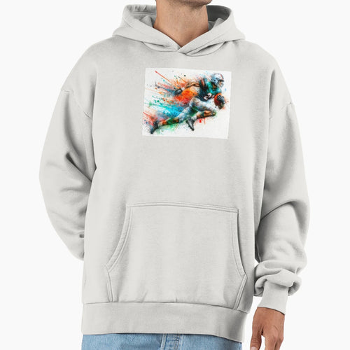 Dynamic Footballer Action Hoodie - Aesthetic Graphic Unisex - T-Shirt, Sweatshirt, Hoodie