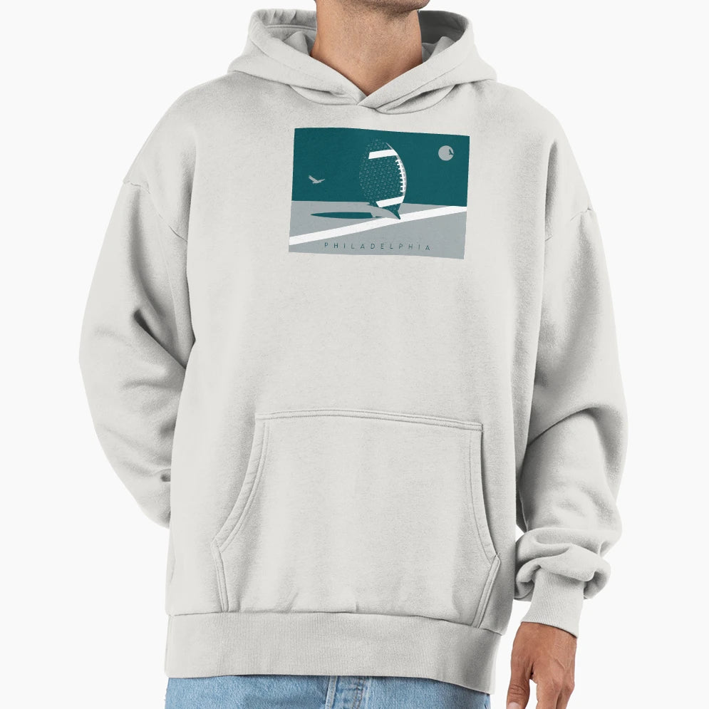 Philadelphia Football Nfl Fan Art 2 Hoodie - Fun Novelty Design for Adults - T-Shirt, Sweatshirt, Hoodie