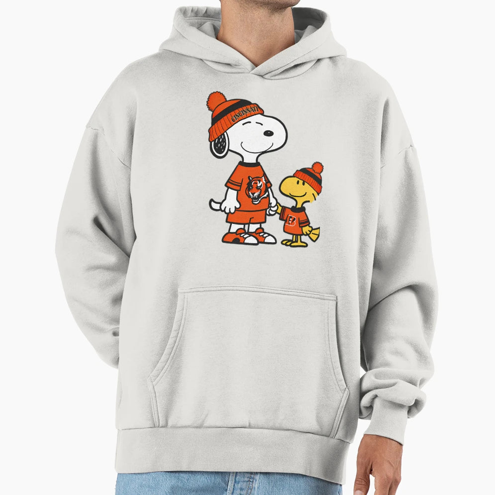 Snoopy Cincinnatis Sports Hoodie - Streetwear Style Men Women - T-Shirt, Sweatshirt, Hoodie