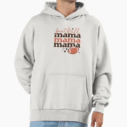 Football Mama Hoodie - Fun Novelty Design Men Women - T-Shirt, Sweatshirt, Hoodie