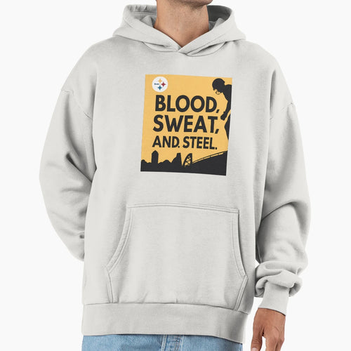Grit Glory Steel Citys Athletic Heartbeat Hoodie - Custom Art Print Unisex - T-Shirt, Sweatshirt, Hoodie